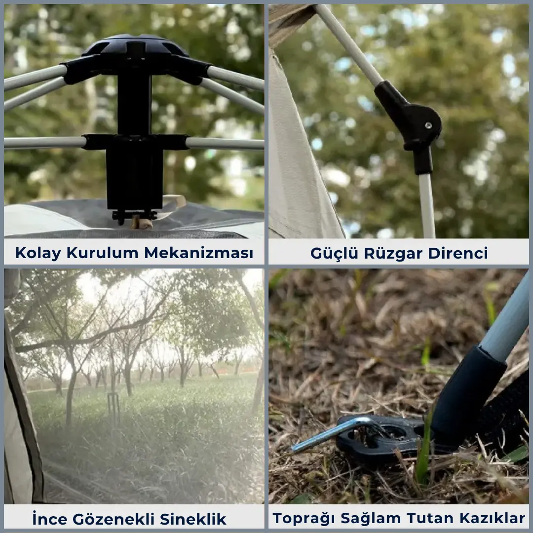 Altair Otomatik Kamp Çadırı ile Konfor, Hız ve Güvenliği Bir Arada Yaşayın